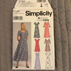 Simplicity Blue Floral Maxi Dress 5189